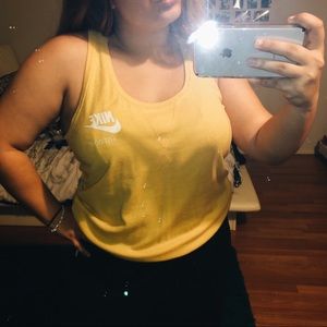 Yellow Nike Tank Top